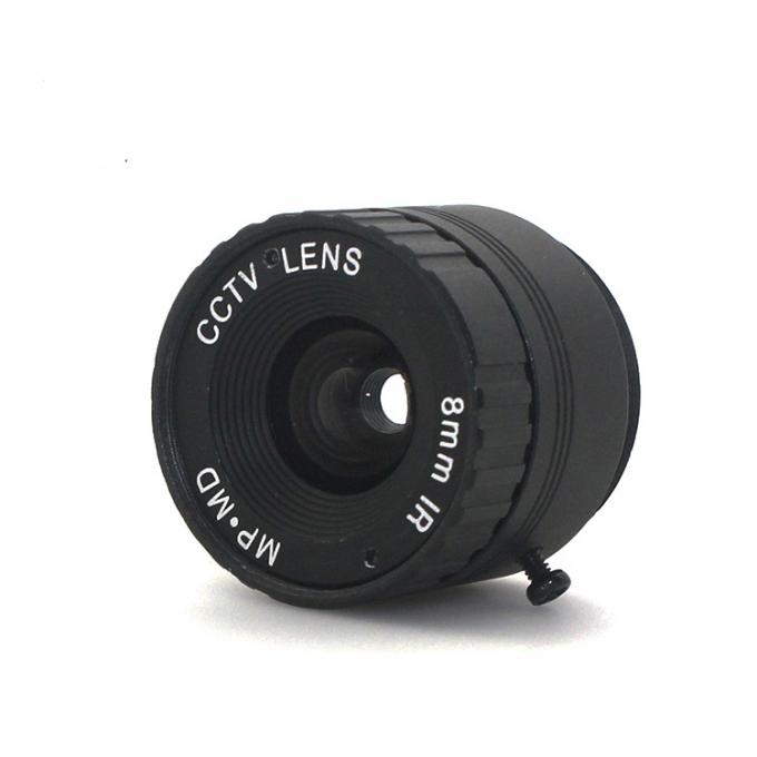 La lente de cámara CCTV mega de los pixeles 8m m fijó la lente del iris, 1/3 cs F1.6 fijado soporte para la cámara de seguridad