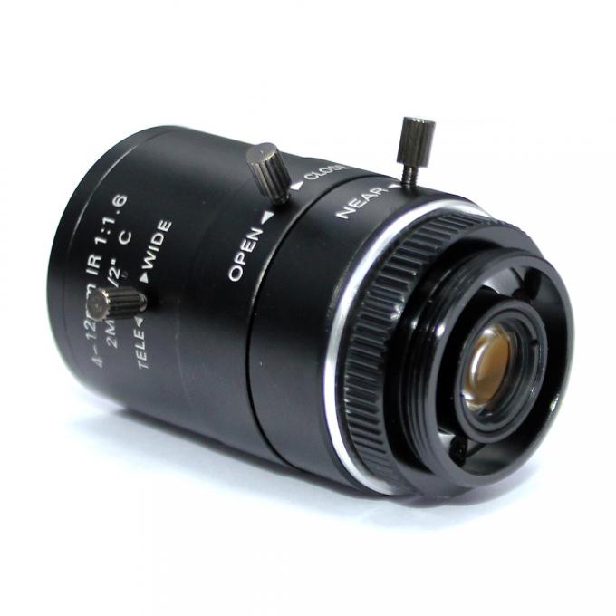lente manual Vari-focal del CCTV del iris de la lente industrial del megapíxel HD del soporte 2,0 de la LENTE C de 2MP 4-12m m IR para la cámara CCTV