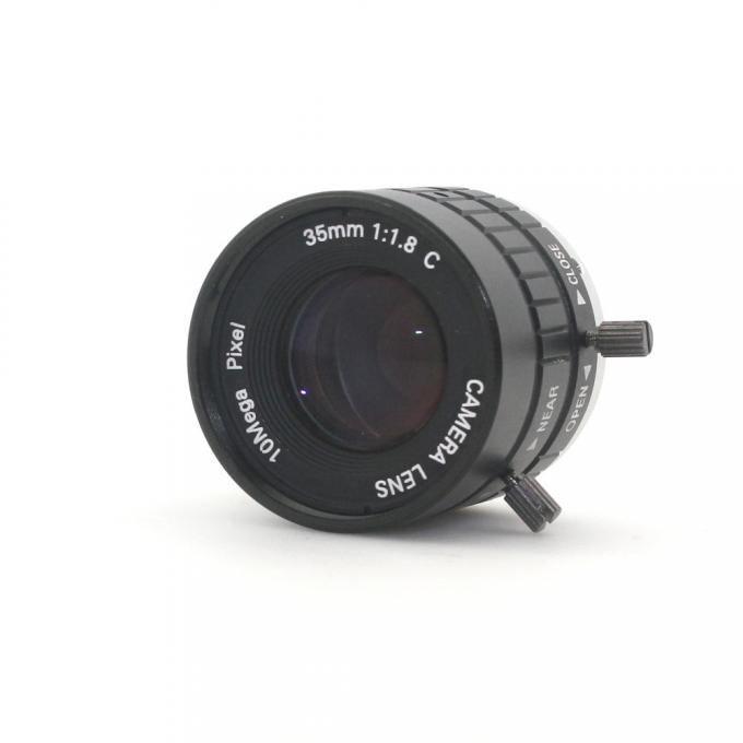 lente manual del soporte de la lente C del foco del IRIS de la cámara industrial del 1:1.8 HD de las lentes de 10MP 35m m para el microscopio industrial de la cámara CCTV