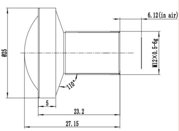 la distorsión de imagen de la lente F1.8 de 4.2m m m12 2MP no s monta la lente del tablero del cctv para el sensor de 1/1.8 ″